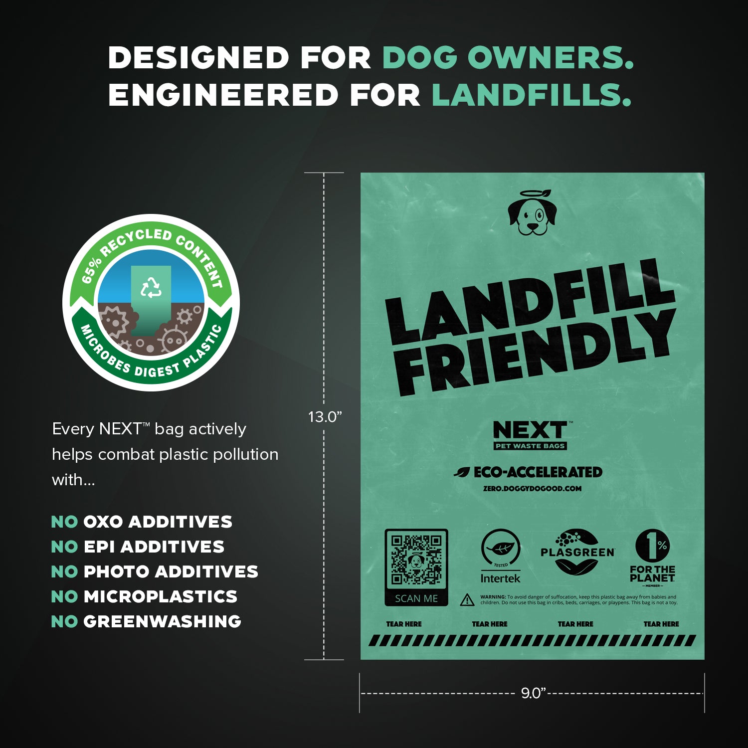 NEXT Landfill-Friendly Rolled Bags